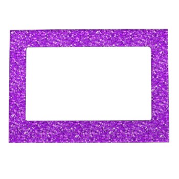 Druzy Crystal - Amethyst Purple Magnetic Photo Frame by Floridity at Zazzle