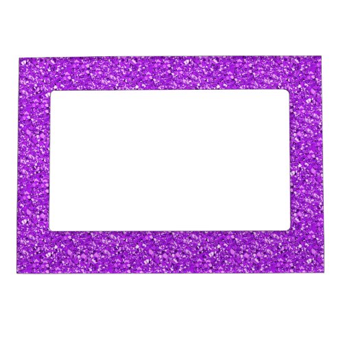 Druzy crystal _ amethyst purple magnetic photo frame