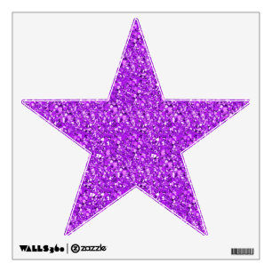 Druzy crystal - amethyst purple wall decal