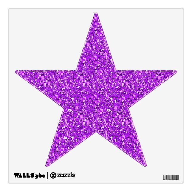 Druzy crystal - amethyst purple wall decal (Front)