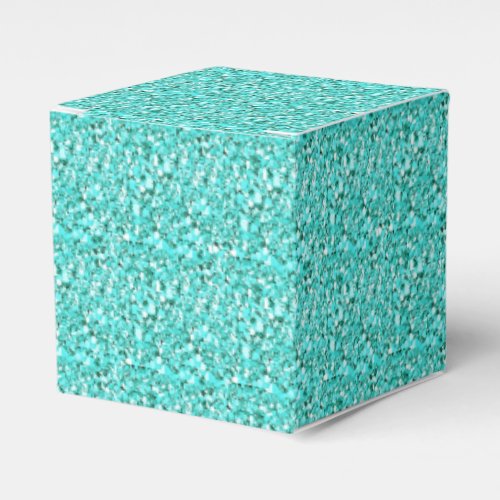 Druzy crystal _ aquamarine favor boxes