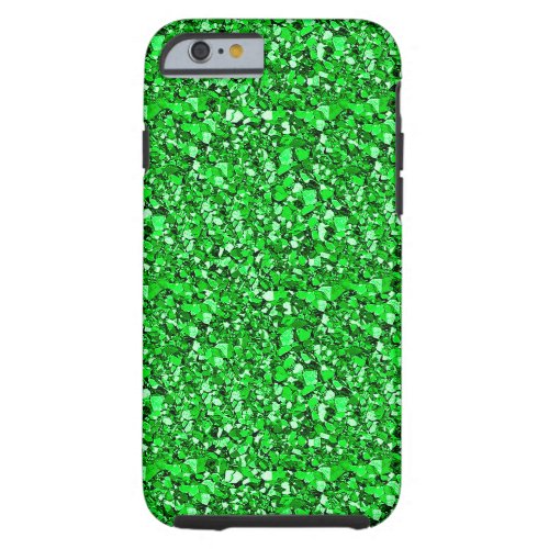 Druzy crystal _ emerald green tough iPhone 6 case
