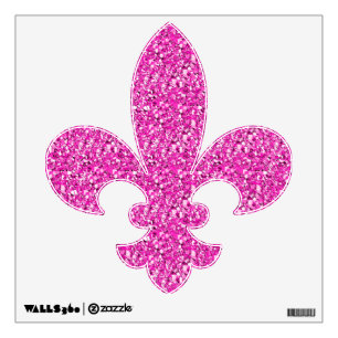 Druzy crystal - fuchsia pink wall sticker