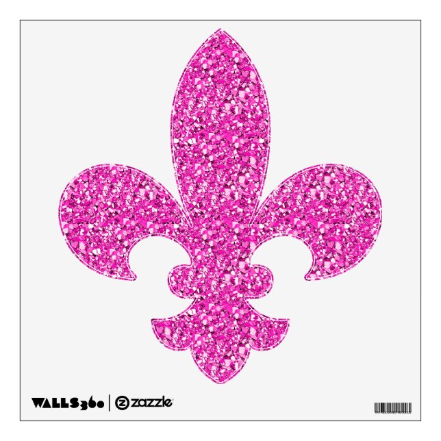 Druzy crystal - fuchsia pink wall sticker (Front)
