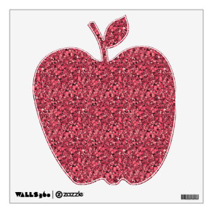 Druzy crystal - garnet red wall sticker