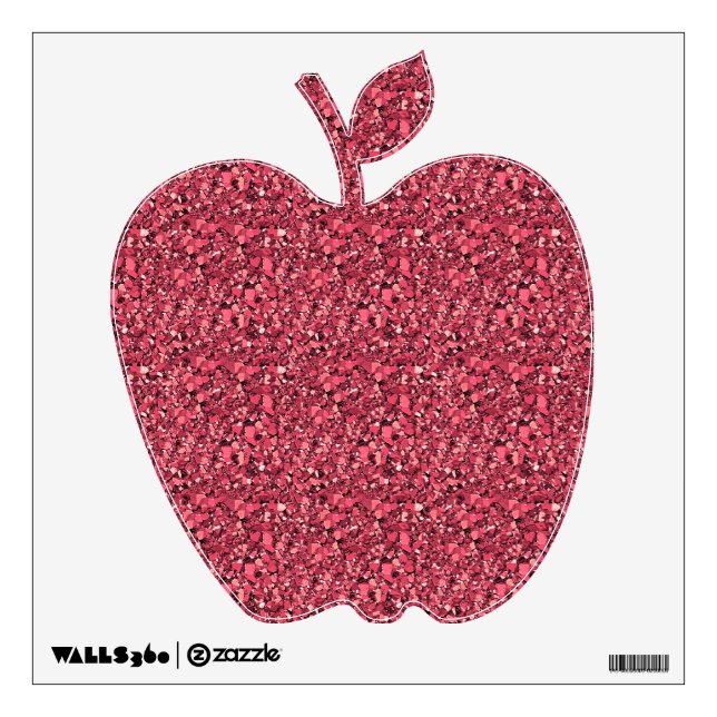 Druzy crystal - garnet red wall sticker (Front)