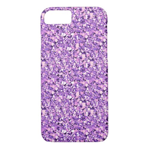 Druzy crystal _ light orchid iPhone 87 case