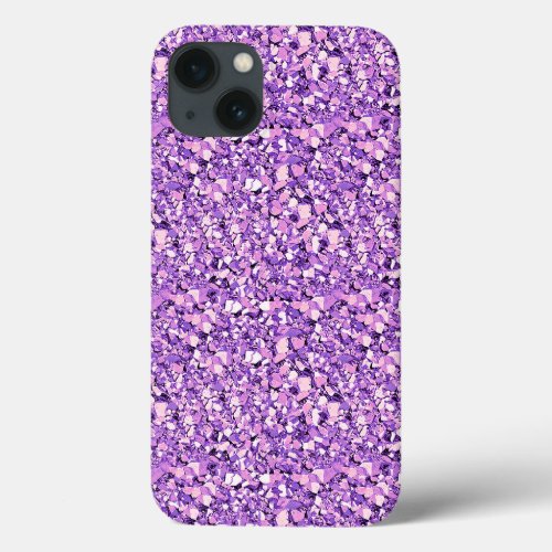 Druzy crystal _ light orchid iPhone 13 case