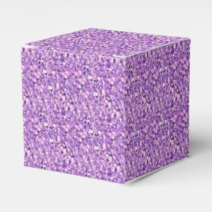 Druzy crystal - light orchid favor boxes