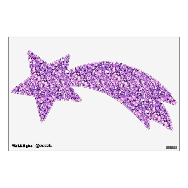 Druzy crystal - light orchid wall decal (Front)