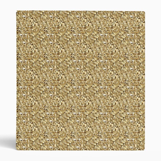 Druzy crystal - metallic gold binder (Front)