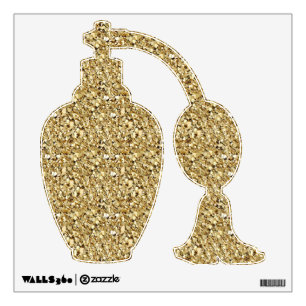 Druzy crystal - metallic gold wall sticker