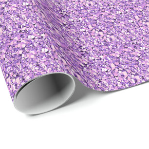 Druzy crystal - orchid pink wrapping paper