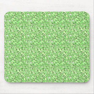 Druzy crystal - peridot green mouse pad