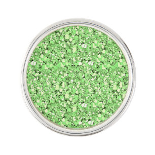 Druzy crystal - peridot green pin