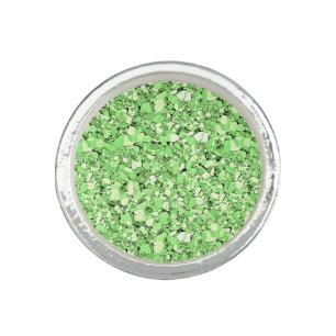 Druzy crystal - peridot green ring