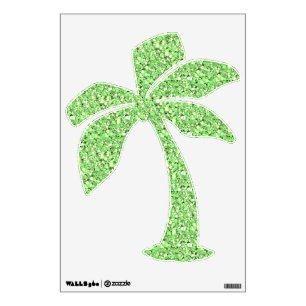 Druzy crystal - peridot green wall decal