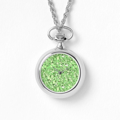 Druzy crystal _ peridot green watch