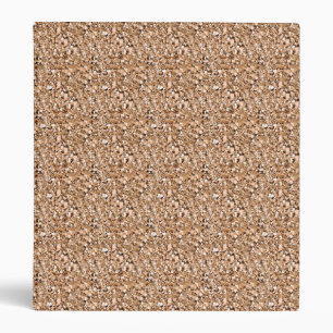 Druzy crystal - rose gold color 3 ring binder