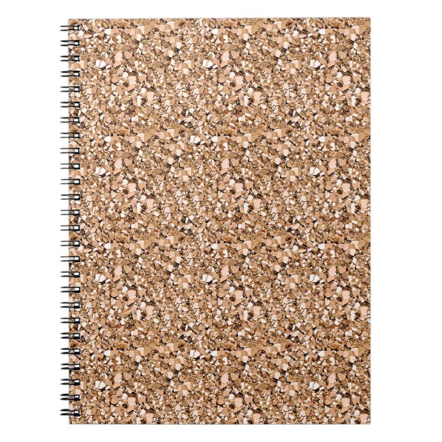 Druzy crystal - rose gold color notebook (Front)