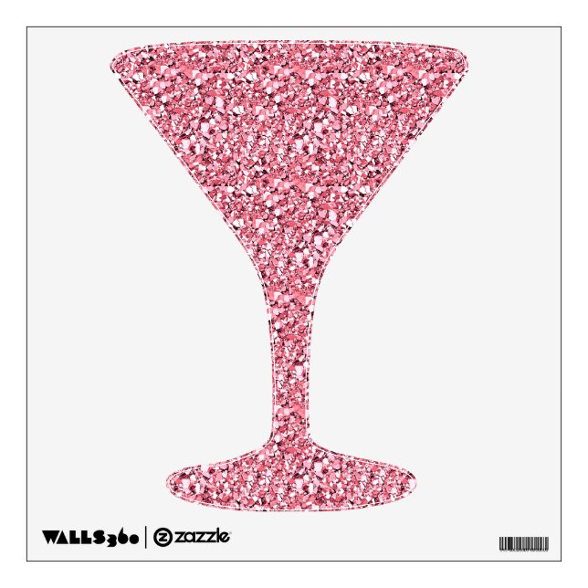 Druzy crystal - rose quartz pink wall decal (Front)