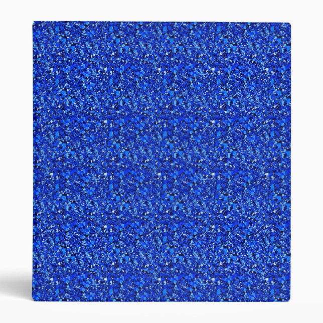Druzy crystal - Sapphire blue 3 Ring Binder (Front)