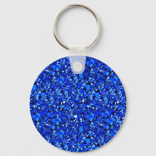 Druzy crystal - Sapphire blue Keychain