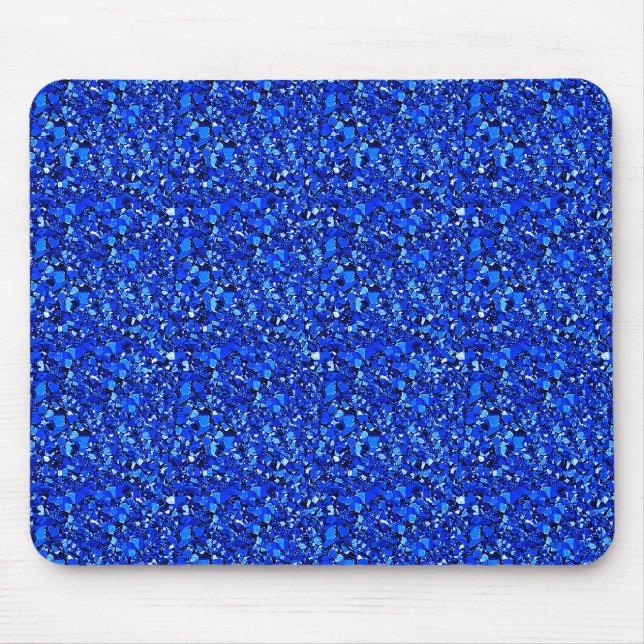 Druzy crystal - Sapphire blue Mouse Pad (Front)