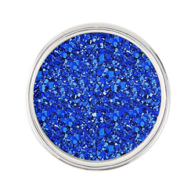 Druzy crystal - Sapphire blue Pin (Front)