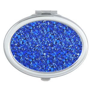 Druzy crystal - Sapphire blue Vanity Mirror