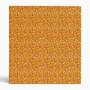 Druzy crystal - tangerine orange binder