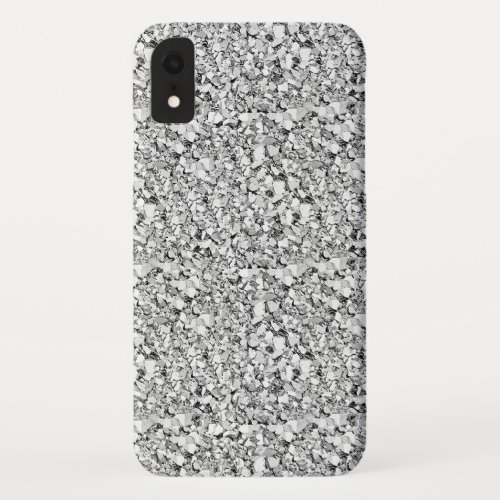 Druzy crystal _ white gold color iPhone XR case