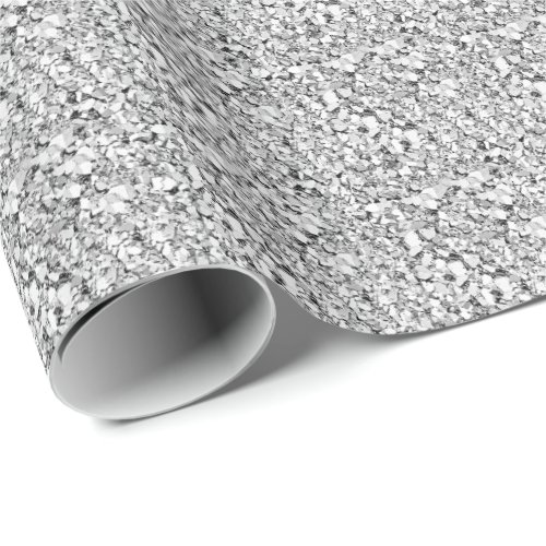 Druzy crystal _ white gold color wrapping paper