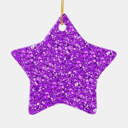 Druzy quartz crystals _ amethyst purple ceramic ornament