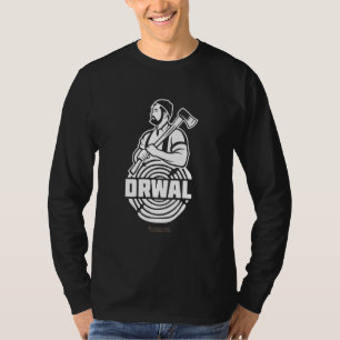 Drwal Lumberjack Poland Man With Beard And Axe Drw T-Shirt