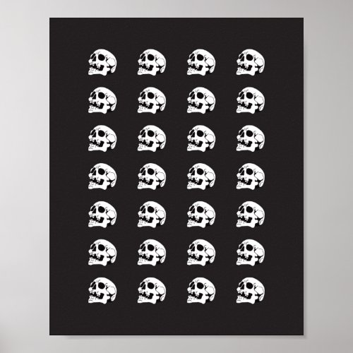 Dry as a Bone Pattern I Poster