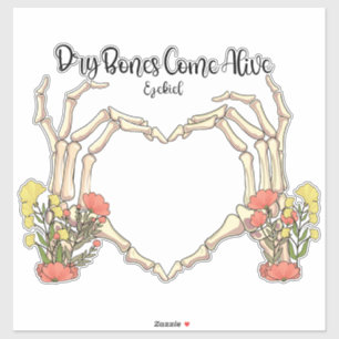 Dry Bones Come Alive Ezekiel Christian Inspiration Sticker