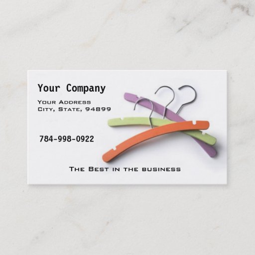 Customizable Dry Cleaners or Laundry Business Card Template