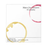 Dry Cleaning And Laundry Wine Stain Is Not A Crime Notepad at Zazzle