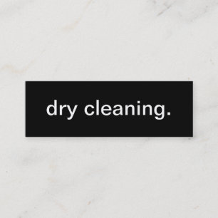 Dry Cleaning Business Card
