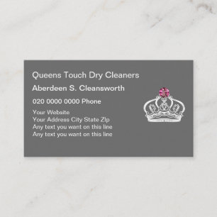 Dry Cleaning Business Cards