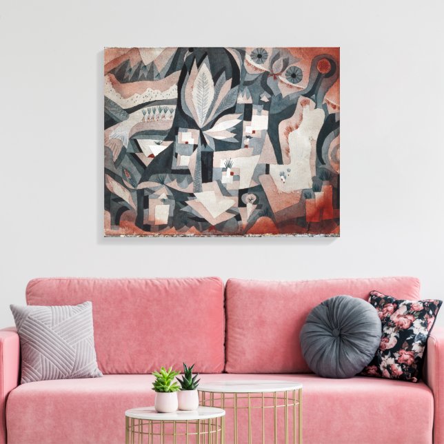 Dry Cooler Garden | Paul Klee | Canvas Print (Insitu(LivingRoom))