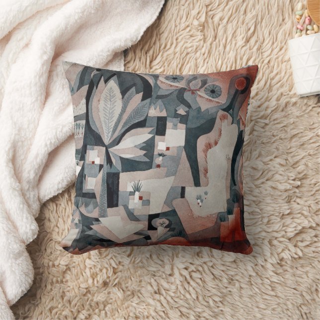 Dry Cooler Garden | Paul Klee | Throw Pillow (Blanket)