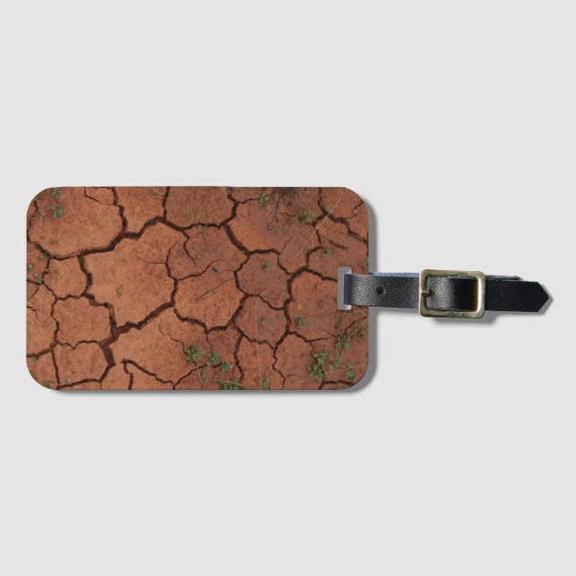 dry, cracked ground luggage tag (Front Horizontal)