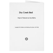 Dry Creek Bed Cards (Back)