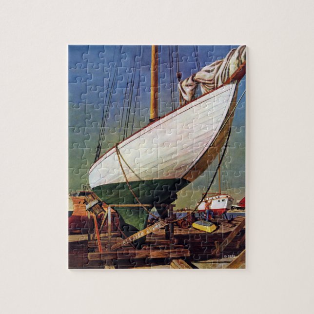 Dry Dock by John Atherton Jigsaw Puzzle (Vertical)
