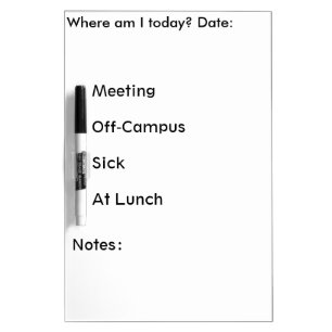 Dry Erase Board