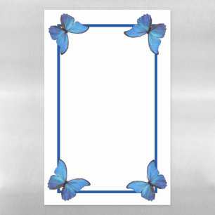 Dry Erase Board Blue Butterflies