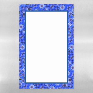 Dry Erase Board Blue Daisies
