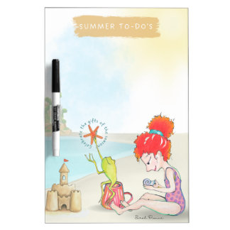 Dry erase board cute summer decor